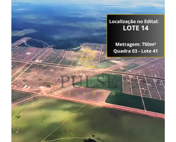 Foto de Lote 14 - Terreno com 750m² - LT 41 - QD 03