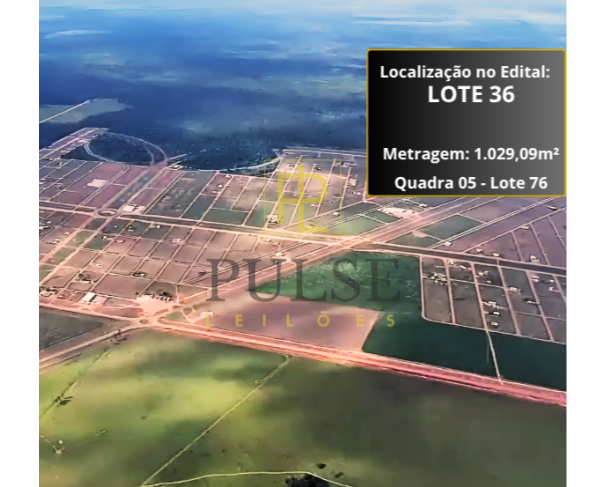 Foto de Lote 36 - Terreno com 1.029,09m² - LT 76 - QD 05